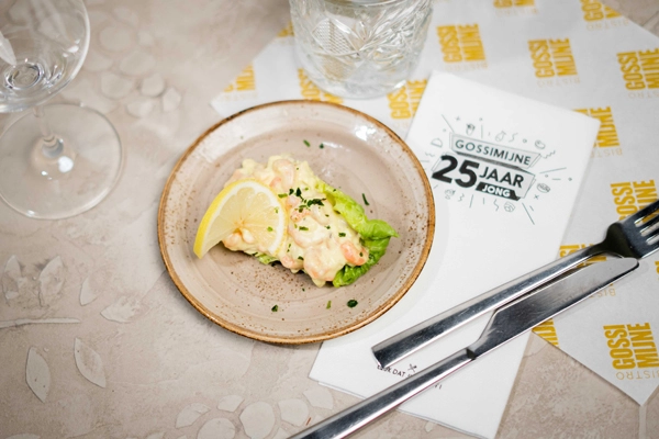 Frisse noorse garnalen cocktail